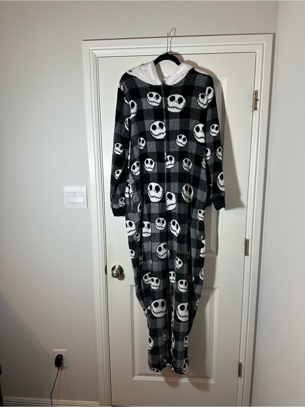 Disney Nightmare Before Christmas Jack Skellington Super Soft Hooded Pajamas 2X